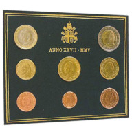 Vatikan 3,88 Euro Münzen 2005 KMS Papst Johanes Paul II im Folder bestellen 