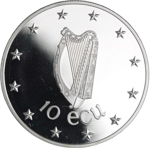 Irland-10 Ecu-1990-AGpp-Hirsch-RS