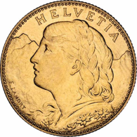 Schweiz-10-Franken Gold-Vreneli-1911-1922 I