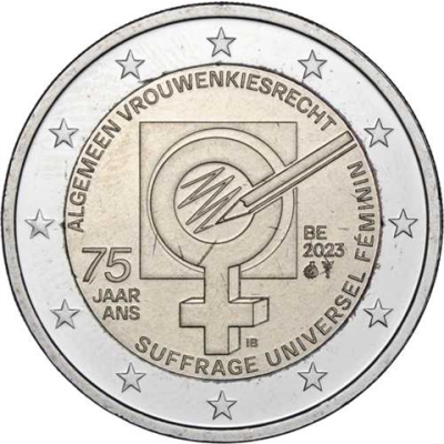 Belgien-2Euro-2023-bfr-Frauenwahlrecht-RS