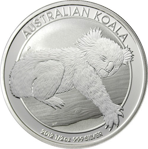 1/2 Unzen Silbermünze Koala - Australien 2012