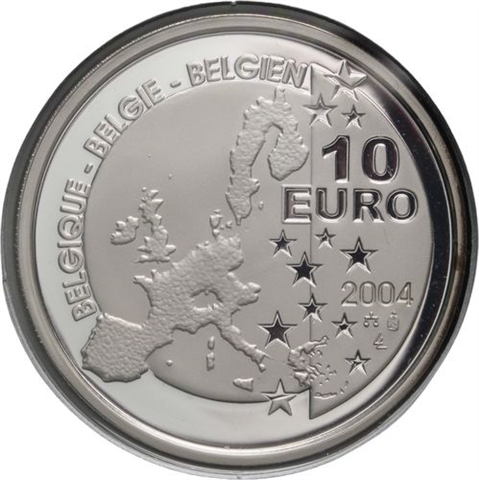 Belgien-10 Euro-2004-AGpp-Tintin Tim und Struppi-Folder I