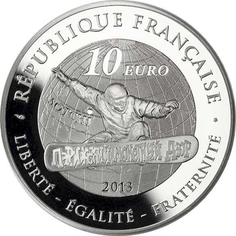 Frankreich 10 Euro 2013 Olympische Winterspiele Sotschi - Snowboarding 1