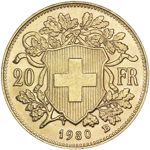 Schweiz-20-Franken-1930-Vreneli-I