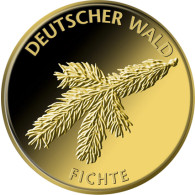 Fichte Goldmünze Deutscher Wald serie