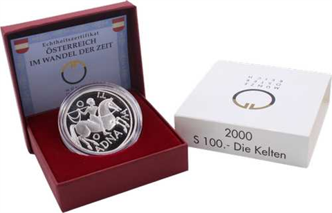 Österreich-100 Schilling-2000-AGpp-Die Kelten-VS