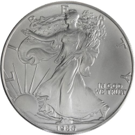 USA-1 Dollar-1986-AGstgl-Silver Eagle-RS