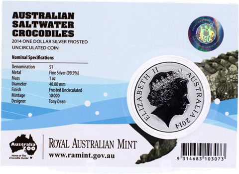 Australien-1 Dollar-2014-AGstgl-Graham Krokodil-RS