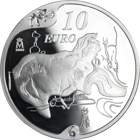 Spanien-50 Euro+3x10 Euro-2004-AGpp-Dali-Etuis