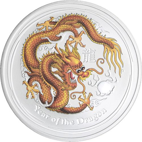 Australien-12x1 Dollar-2012-AGstgl-Drache-VS