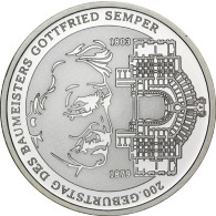 Gedenkmünze 10 Euro 2003 PP Gottfried von  Semper