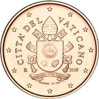 Vatikan 1 Cent 2018 Stgl. Motiv: Papst-Wappen von Franziskus