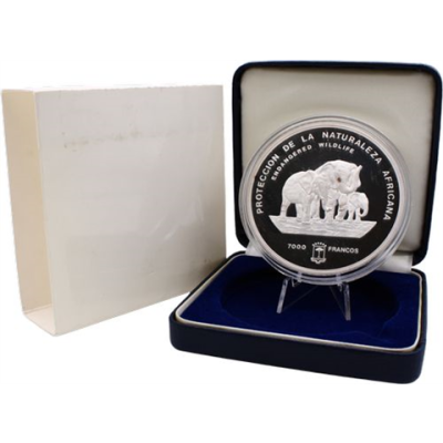 Äquatorialguinea-7000 Francs-1995-AGpp-Etui