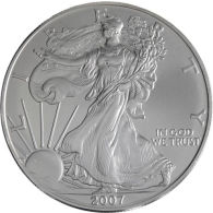 USA-1 Dollar-2007-AGstgl-Silver Eagle-RS
