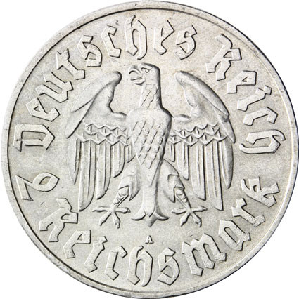 Reichsmark - Set: J.352 Luther und J.358 Schiller 