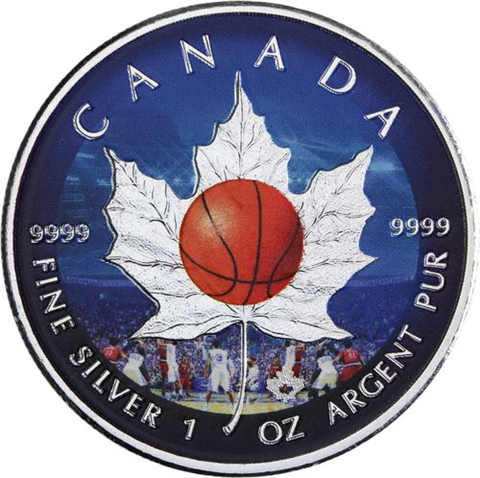 Kanada-4x5Dollar-2016-AGstgl-Sportball Edition-Farbe-Etui