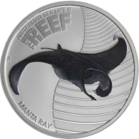 Australien-50 Cent-2012-AGpp-Farbe-Manta Ray-RS