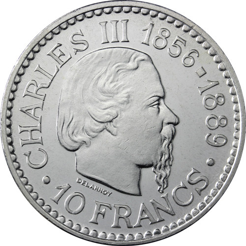 Monaco Silbermünze Charles III 