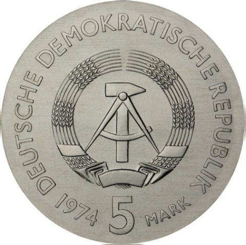 J.1550 - DDR 5 Mark 1974 - Philipp Reis Sonderpreis