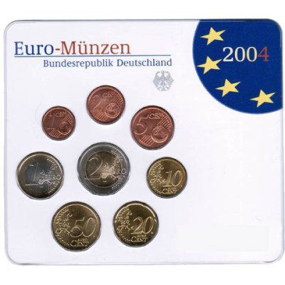 Deutschland KMS original Kursmünzensätze 2004 im Folder Stempelglanz bestellen Münzhändler