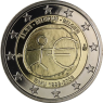 Belgien 2 Euro 2009 PP 10 Jahre WWU - EMU Neu