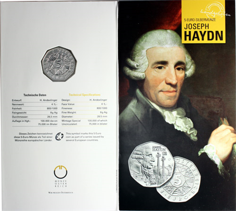 Österreich-5-Euro-2009-Joseph-Haydn-III