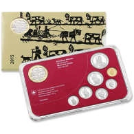 Schweiz Kurssatz 2015 mit 10 Fr Alpabzug Stgl