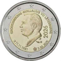 Luxemburg-2Euro-2026-bfr-Thronbesteigung-Geburtstag-Guillaume-RS