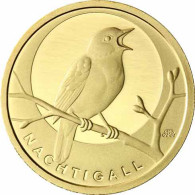 1/8 Oz Goldmünze Nachtigall - Deutschland 20 Euro Gold 2016 Mzz. F 