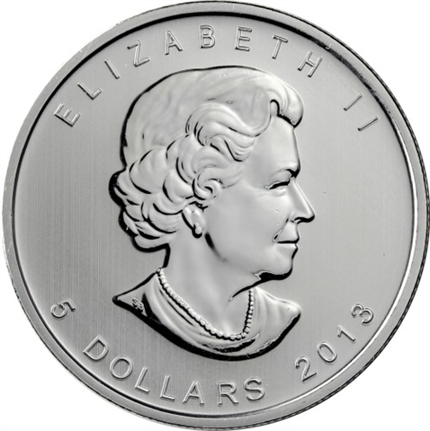 Kanada 5 Dollars 2013 bfr. 25 Jahre Maple Leaf I