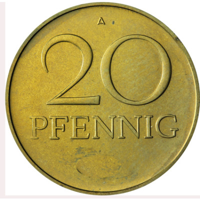 J.1511b DDR   20 Pfennig  1982 A 