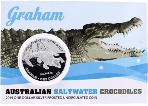 Australien-1 Dollar-2014-AGstgl-Graham Krokodil-RS
