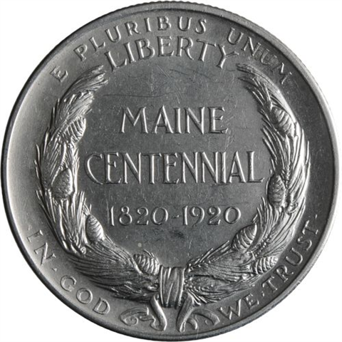 USA-HalfDollar-50centsilber-1920vz-Maine-RS