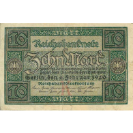 Ro63-DeutschesReich-10Mark-1920-Reichsbanknote-RS