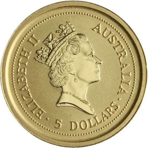 Australien-5 Dollar-1996-AUstgl-Känguru-RS