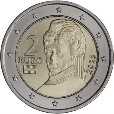 Österreich-2 Euro-2025-bfr-Kursmünze-RS