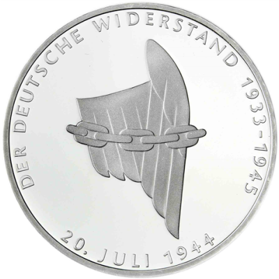 Deutschland 10 DM Silber 1994 Stgl.  Wiederstandes I (1)