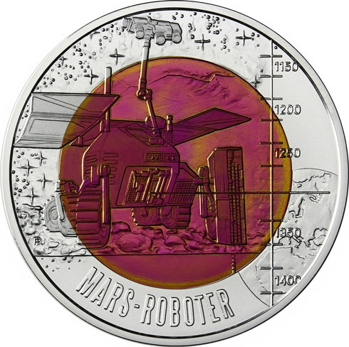Österreich 25 Euro Robotik Silber-Niob-Münze 2011