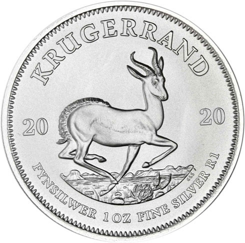 Südafrika 1 Rand 2020 Silber Krügerrand Stgl. 