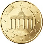 Deutschland 20 Cent 2009 bfr. Mzz.G Brandenburger Tor