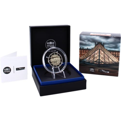 Frankreich-2 Euro-2025-PP-Louvre-Etui