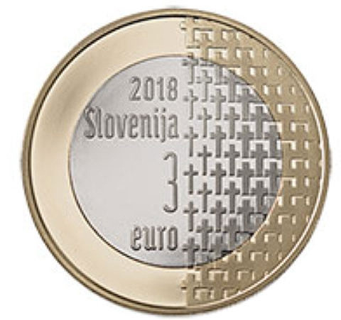 Kursmünzen Cent und Euro Slowenien 2018