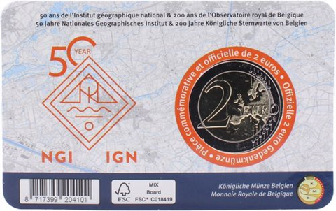 Belgien-2 Euro-2026-Sternwarte-CC-RS