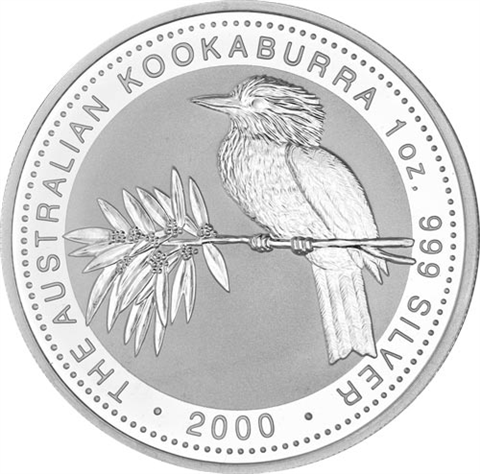 Australien-1-Unze-Silber-2000---1-Dollar-Kookaburra-RS