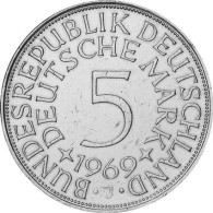 Deutschland 5 DM 1969 Silberadler Mzz. F