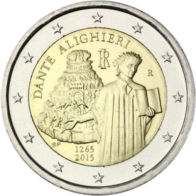 Italien 2 Euro 2015 bfr. Dante Alighieri