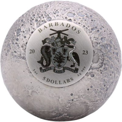 Barbados-5 Dollar-2023-AGaf-Moon-Mond