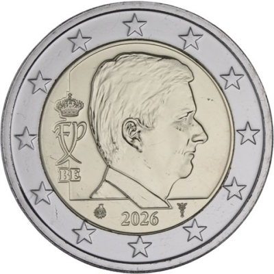 Belgien-2Euro-2026-bfr-Kursmünze-RS