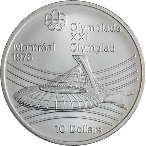 Kanada-14x10+14x5 Dollar-1973-1976-AGstgl-Olymp Montreal 76-Etui