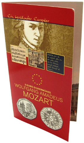 Österreich-5Euro-2006-AgHgh-Mozart-Folder